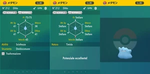 1 Ditto shiny 6iv Pokemon Scarlet Violet Scarlatto Violetto - Afbeelding 1 van 3