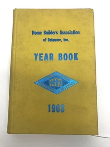 Home Builders Association Delaware 1963 Yearbook - Calendar/Planner Unused - Picture 1 of 11