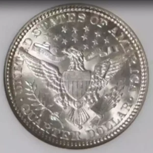1916-D/D NGC MS62 Large Over Small Mintmark! FS-501 Barber Quarter KEY 25c RPM! - Picture 1 of 6