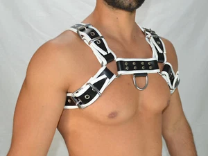 AW-6750 Schwer Leder harness aus Dickesleder,Chest Leather Harness,Lederharness - Picture 1 of 12