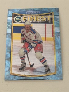 Mark Messier 1995 Topps Finest Rangers Card