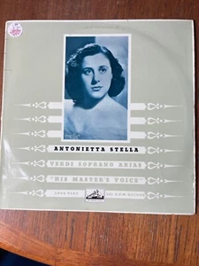 Antonietta Stella Verdi Verdi Soprano Arias LP 1955 Import Made in Great Britain - Picture 1 of 6