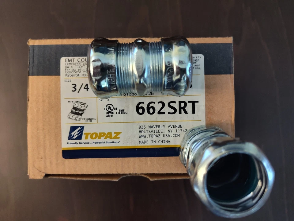 Acoplamento de compressão 3/4 EMT - Imagem 1 de 2