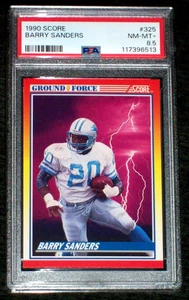 1990 Barry Sanders (Ground Force) #325 Score PSA 8.5 Detroit Lions - Picture 1 of 3