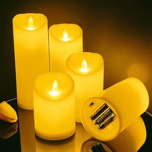 1 pieza - Velas electrónicas LED - Funciona con pilas, iluminación decorativa para cena - Imagen 1 de 13