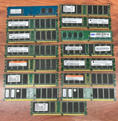 Mac Ram G5 de 1 GB / 512 MB / 256 MB de alimentación [LOTE DE 15] Foto 1 de 4