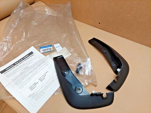 Mazda DE Front Mudflap Set Black 2007-2014 D651V3450F Genuine NEW - Picture 1 of 10