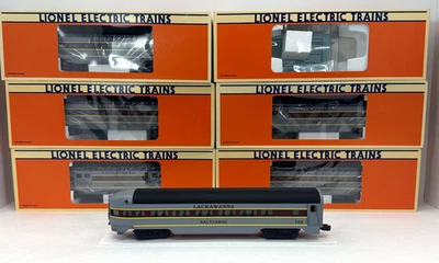 Lionel Lackawanna 15” Aluminum 6 Car Passenger Set O Gauge New 6-19131 - 19136 - Image 1 of 4