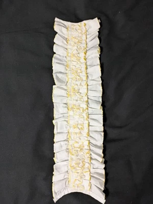 Camisa Esmoquin Vintage Años 80 Con Volantes Botones Años 70 Retro Boda Baile de graduación Dickie Amarilla Foto 1 de 4