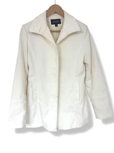 Express Creme Corduroy Jacket Coat Lined Size 7/8 Cotton New Fall Winter - Picture 1 of 8