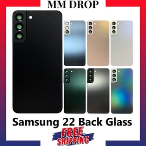 For Samsung S22 Replacement Back Battery Housing Rear Glass With Cover Lens - Picture 1 of 1