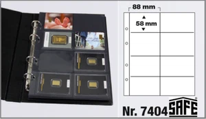 Münzhüllen-Goldcards-8x-88x58mm-SAFE-7404-Ergänzungsblätter Premium 1 X Pack - Picture 1 of 10