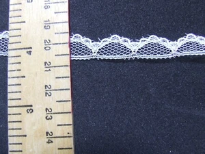 White Lace Trim 10 mm Lingerie Doll Underwear Buntings Card Making Sewing X8K10 - Picture 1 of 5