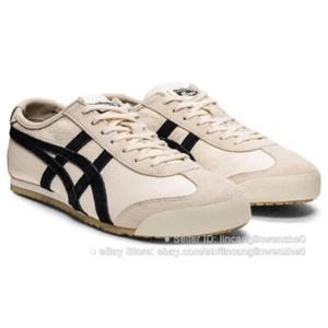 Elegantes Tenis MEXICO 66 Onitsuka Tiger Unisex Zapatos para Correr Abedul/Negro - Imagen 1 de 48