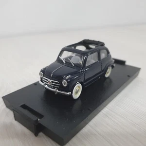 1/43 Coche car auto Fiat 600 1ª serie techo abierto azul fuerte Brumm - Imagen 1 de 5