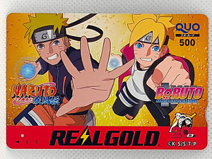 Naruto Real Gold Quo Card Collaboration Collection Weekly Shonen Sunday Japanese