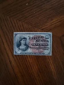 1863 10 cent fractional currency - Picture 1 of 3