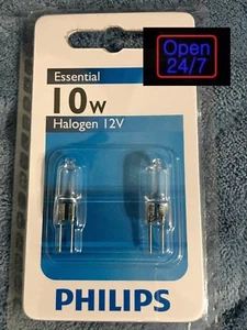 4 x 10W globe bi pin G4 Clear Halogen Dimmable Light Globe 12V Capsule philips - Picture 1 of 5