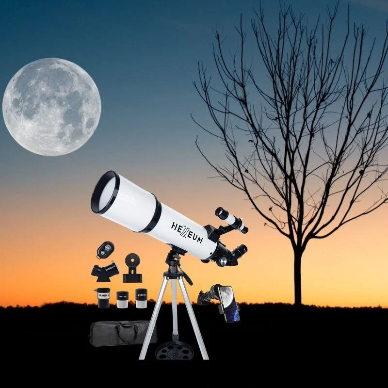 Telescopio para Principiantes-Ninos Telescopios Refractor Astronomico 80 mm - Image 1 of 4