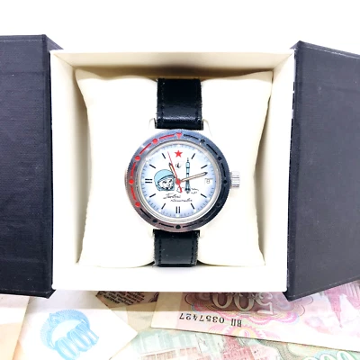 🚀 Rare Komandirskie Yuri Gagarin Vostok Wostok Watch Commander Military USSR 🛠 - Image 1 of 4