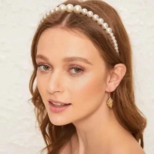 3 pcs Pearl Hair Headbands - Picture 1 of 6