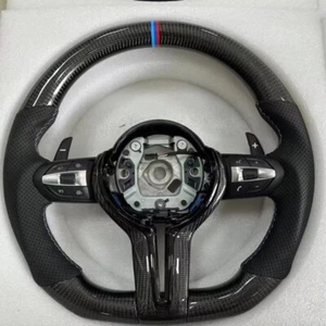 Volante de fibra de carbono para BMW F22 M2 F10 F30 F32 F20 X6 X5 M3 M4 M5 - Imagen 1 de 10
