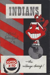 Hi-Grade 1949 St.L Browns @ Indians Program/Scorecard Satchel Paige Win #9 HOF - Picture 1 of 6