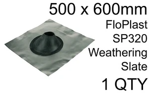 FloPlast SP320 Verwitterungsschiefer Aluminium Dachziegel flexibel Gummi Lüftung - Bild 1 von 3
