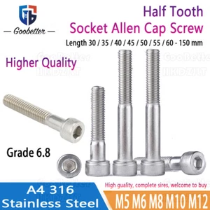 Cap Head Socket Screws Allen Key Bolts M5 M6 M8 M10 M12 A4 316 Stainless Steel - Picture 1 of 8