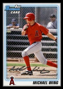 2010 Bowman Prospects Black #BP86 Michael Wing Angels NM-MT 