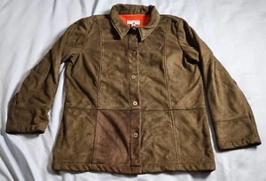 Caribbean Joe Jacket Womens Size Large Color Brown Button Up Super Soft - Picture 1 of 22