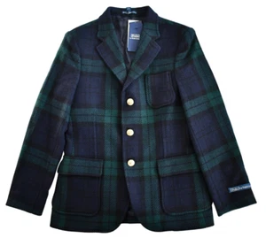 $495🆕POLO RALPH LAUREN KIDS BOYS TARTAN TWEED WOOL Blazer Sport Coat US-14 - Picture 1 of 16