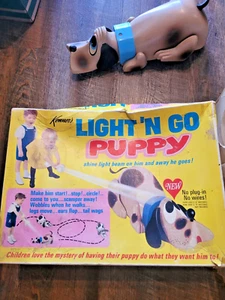 Vintage 1960's 1969 Kenner Light n Go Puppy with box very rare htf - Picture 1 of 14