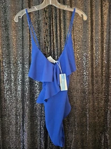 Neu Gr. XL royalblau Einteiler Badeanzug Badeanzug Bademode - dw - Bild 1 von 7