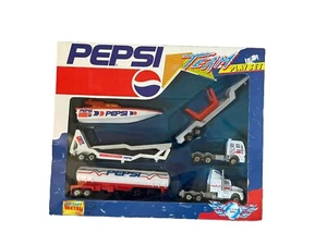 Vintage Pepsi-Cola Spielset Druckguss Metall Cola Sattelzug Auto Zubehörbox A10 - Bild 1 von 5