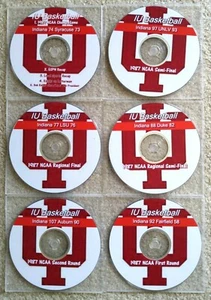 INDIANA HOOSIERS 6-DVD SET EVERY 1987 NCAA GAME- FAIRFIELD,AUB,DUKE,LSU,UNLV,SYR - Picture 1 of 1