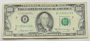 1969 A Vintage $100 Federal Reserve Note - New York - B - Hundred Dollar Note - Picture 1 of 2