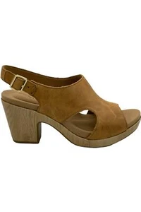 Sandalias de cuero o gamuza recortadas Rockport miel Vivianne - Imagen 1 de 5