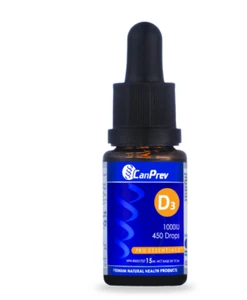 CanPrev D3 Drops 1000IU – MCT base 15ml - Picture 1 of 1