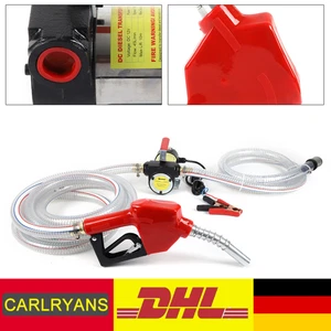 12V Dieselpumpe Heizölpumpe Automatik Pistole 45L/min Selbstansaugend Ölpumpe DE - Bild 1 von 14