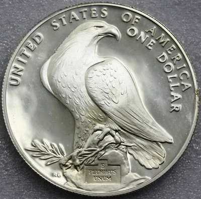 1984 S PROOF Commemorative XXIII Olympiad Olympics One Dollar 90% Silver Coin BU - Image 1 of 2