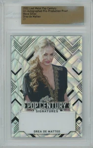 Drea de Matteo 2022 Leaf Pop Century Metal Wave Silver Un-Autographed Proof Card - Picture 1 of 2