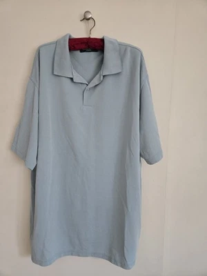 Brandini Mens 2XL Light Blue Textured Short Sleeve Polo - Image 1 of 4