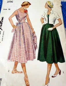*LOVELY VTG 1940s MATERNITY DRESS & JACKET Sewing Pattern 16/34 FF - Picture 1 of 2