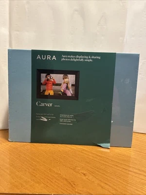 Aura Home - Carver 10" Digital Wifi Frame - Matted Gravel (Imperfect Box) - Image 1 of 4