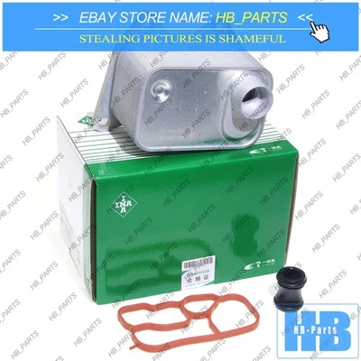 OEM Engine Oil Cooler For Audi A3 A4 A6 Q7 S3 TT VW Tiguan Golf GTI 06L117021E Foto 1 de 4