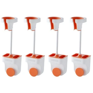 Set of 4 Fönständer Wandmontierter Haartrocknerständer Regal Für - Bild 1 von 12