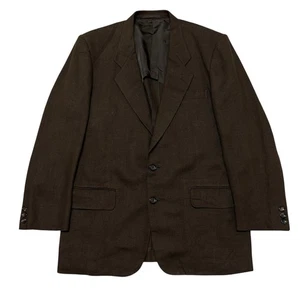 561 80s Comme Des Garcons Homme jacket vintage men brown rare linen blazer - Picture 1 of 16