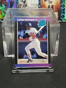 1989 Donruss - Rated Rookie #37 Carlos Quintana (RC) - Picture 1 of 3