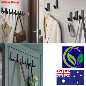 3x6Pcs Self Adhesive Hook Heavy Duty Stick on Wall and Door Hooks for Hanging - Bild 1 von 7